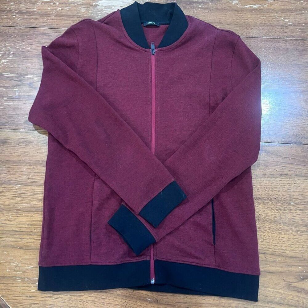 Alfani Men's Cotton Zip Front Baseball Collar Bomber Jacket, Size Large